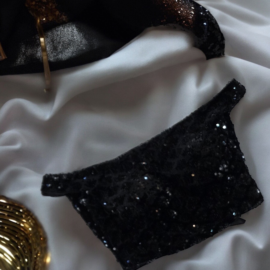Black Sequins Off shoulder 