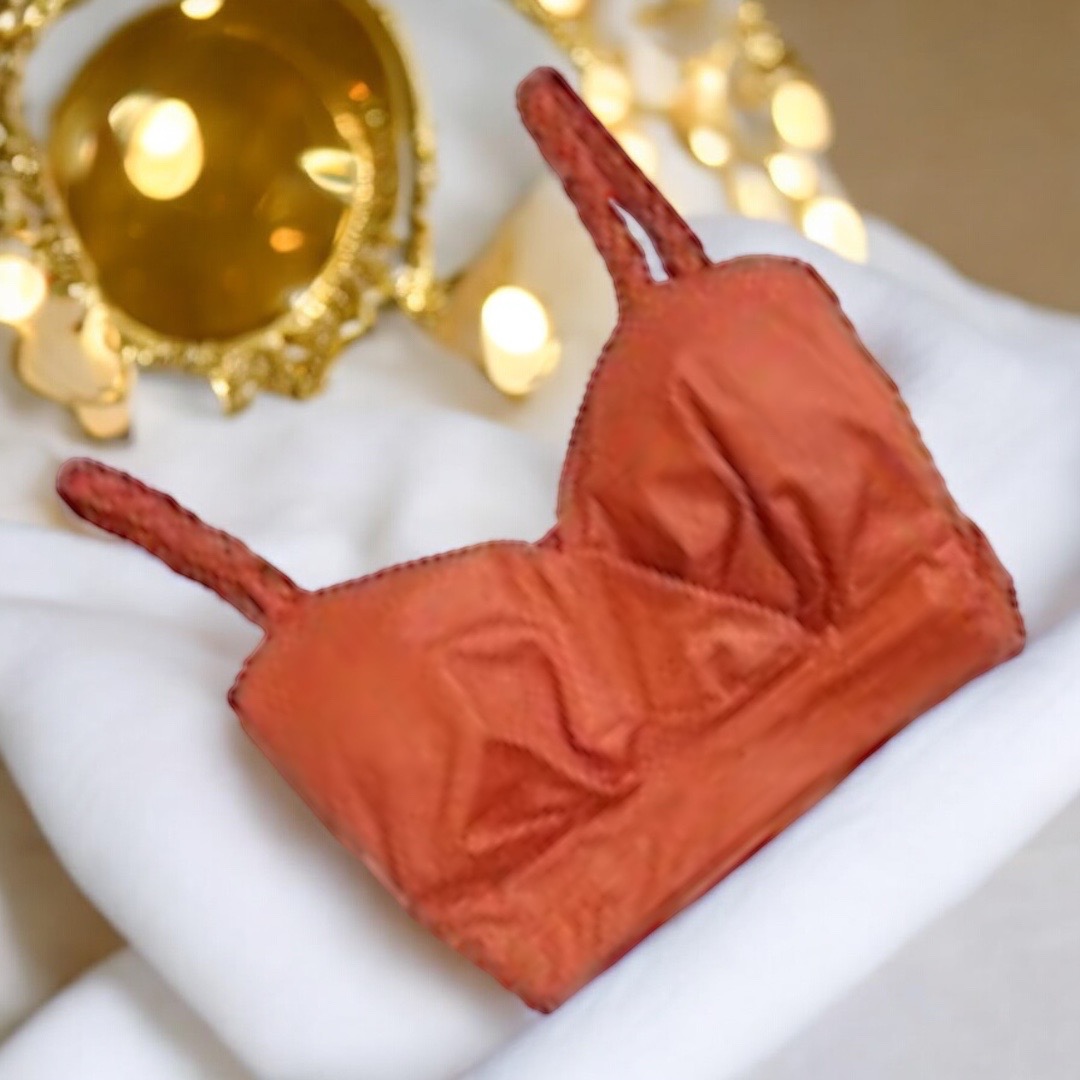 Orange Lather Crop Top