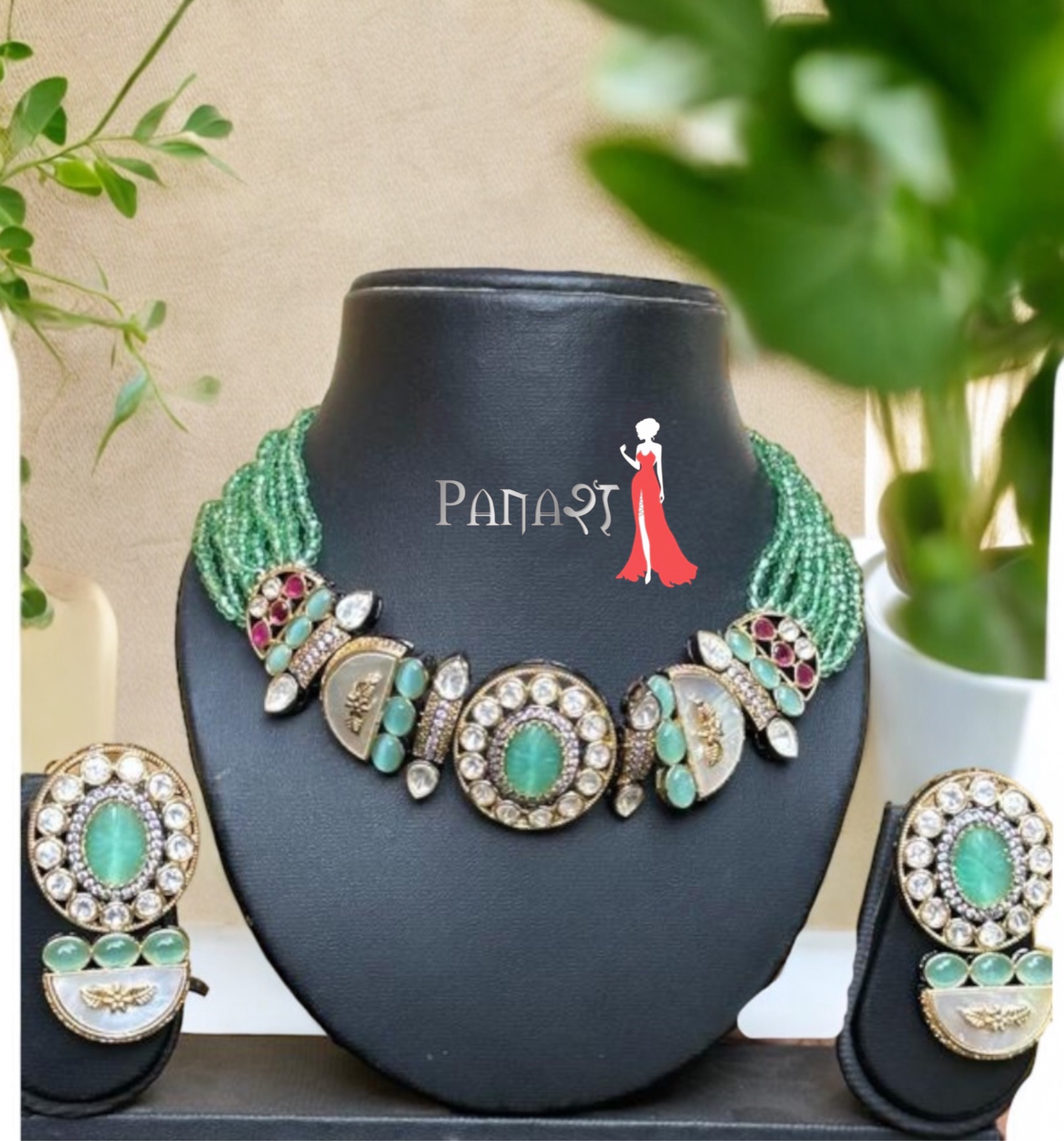 Pista kundan set 