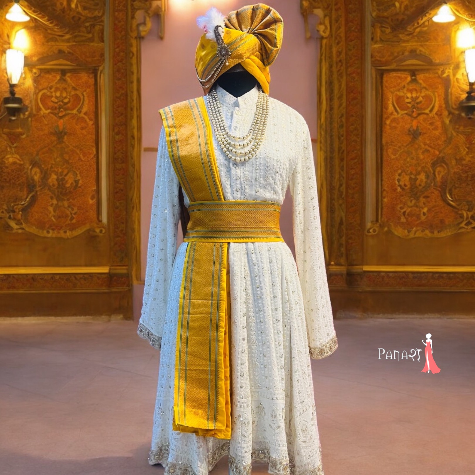 White maharaja pattern 38 new 