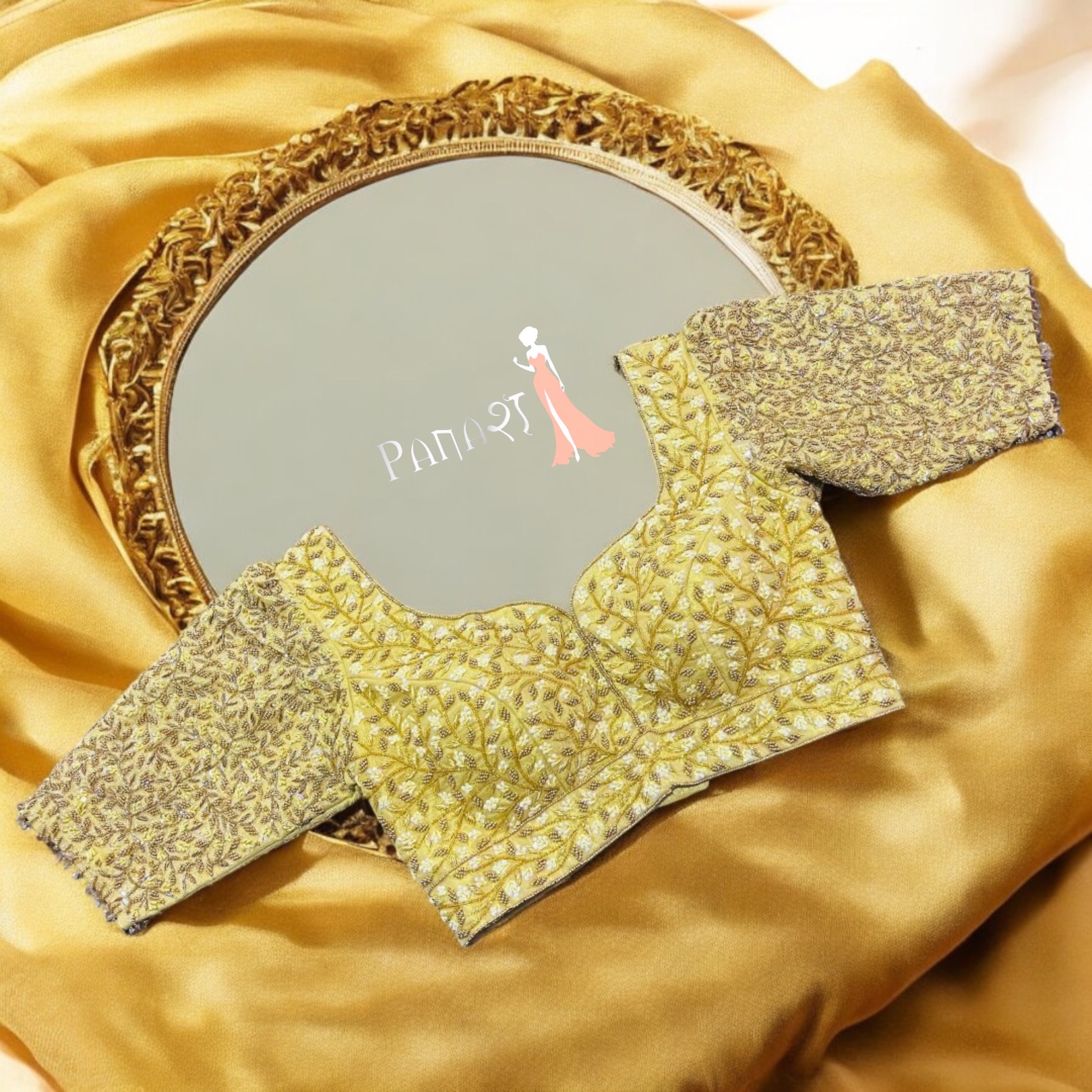 Golden work blouse 