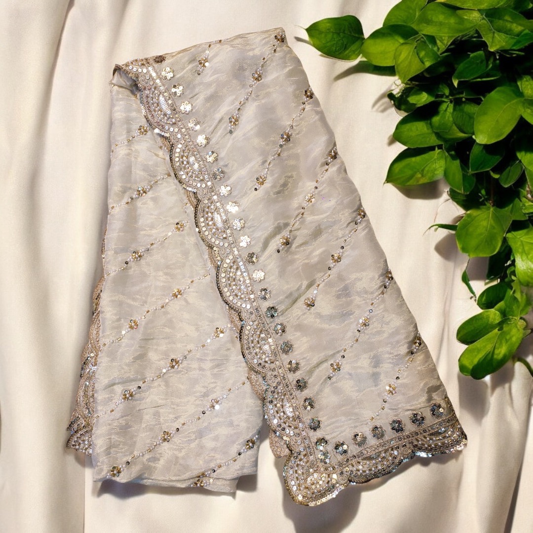 Golden handwork shela