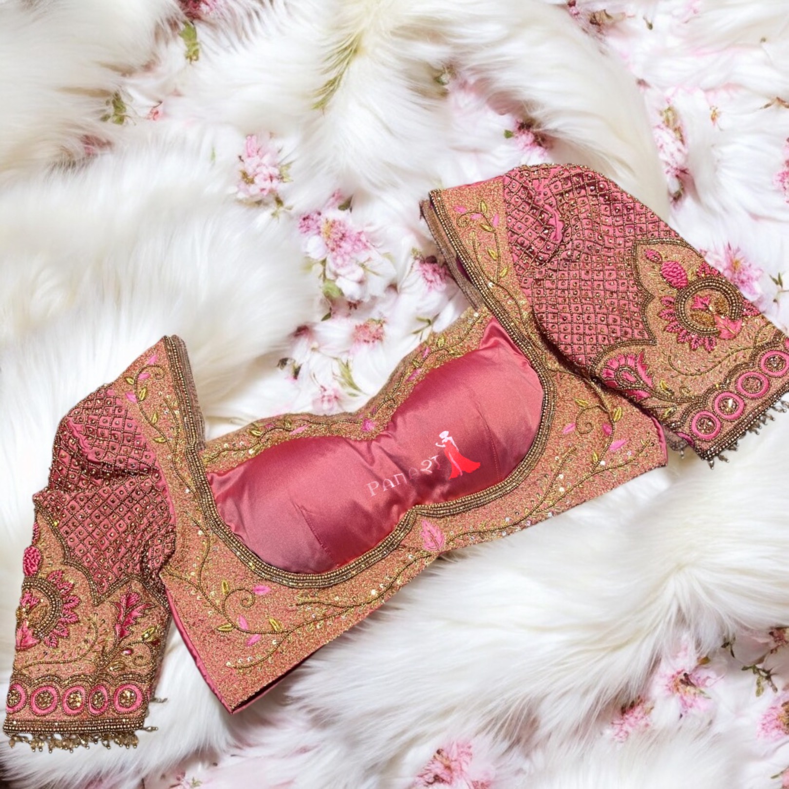 Pink work blouse 