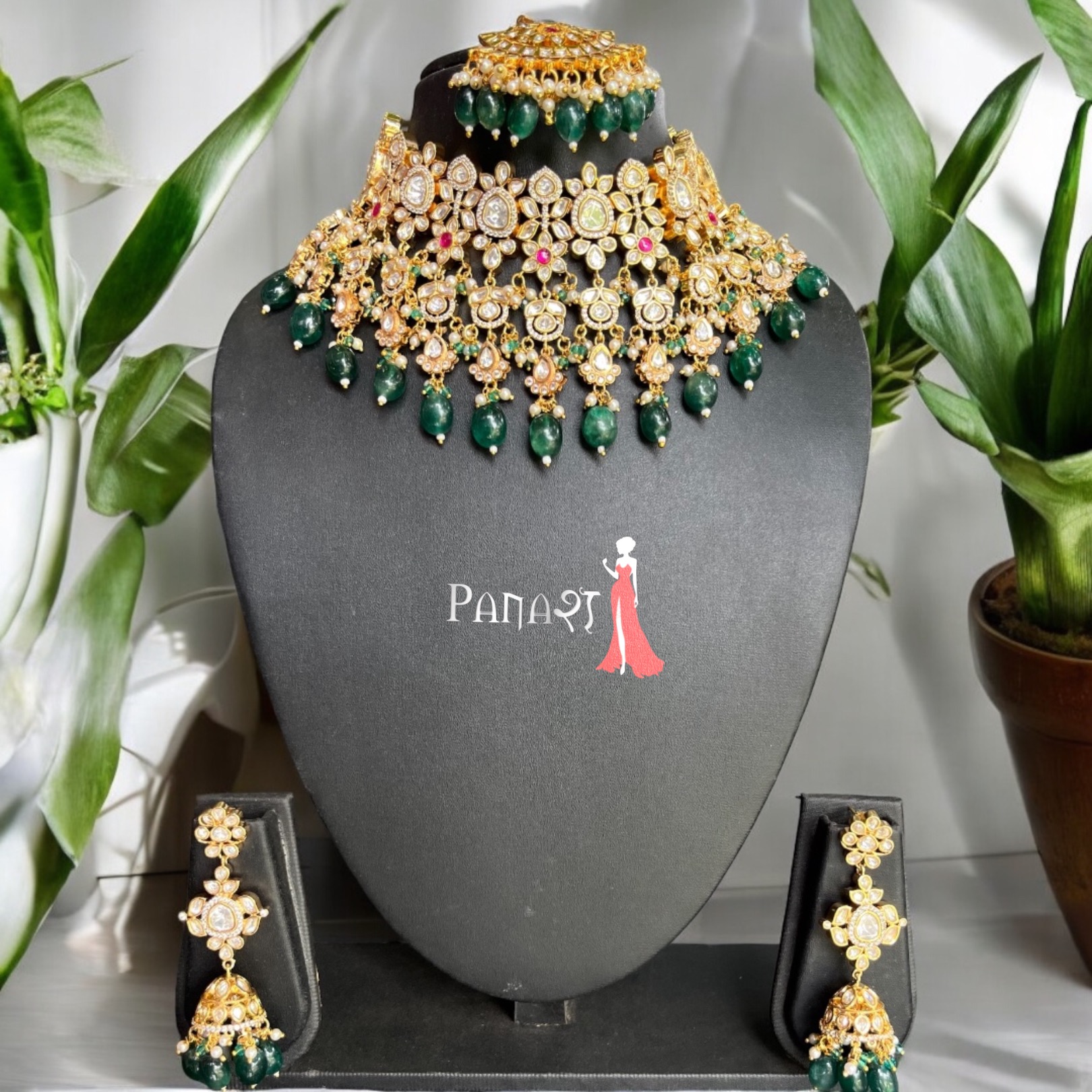 Pachi kundan set