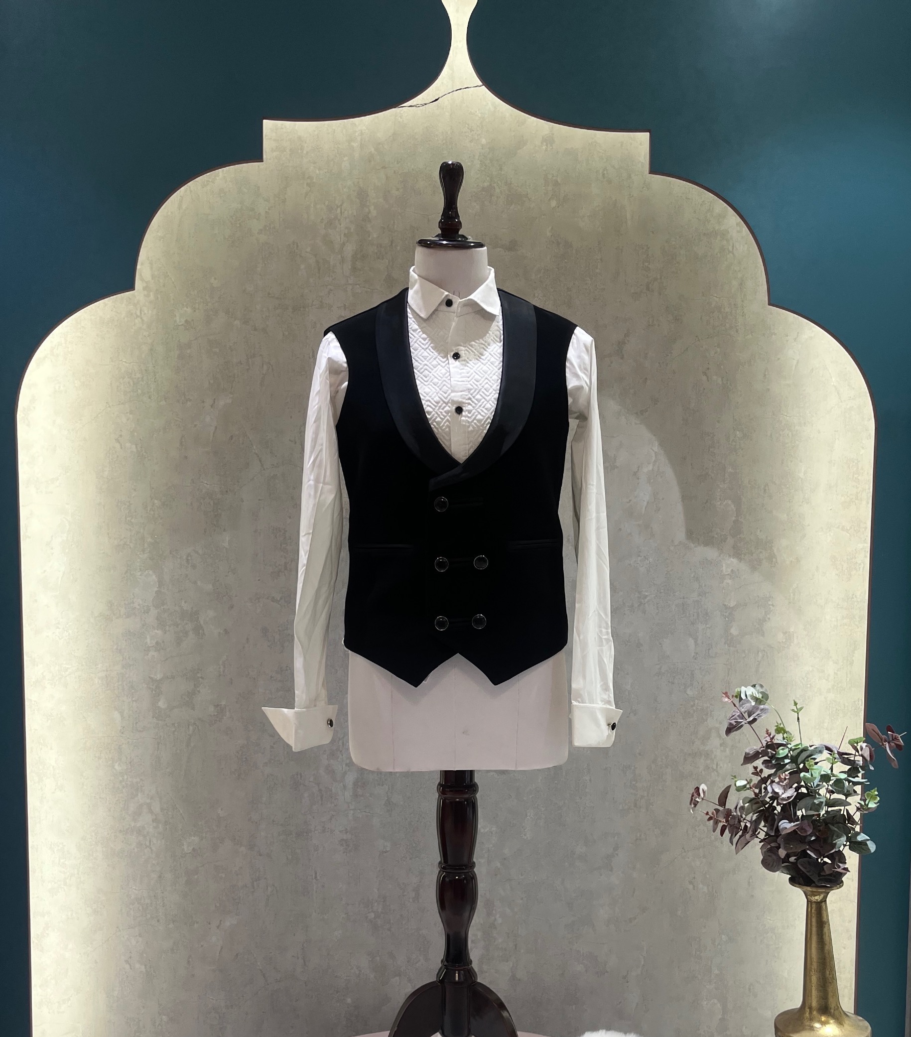Black Waist coat 36