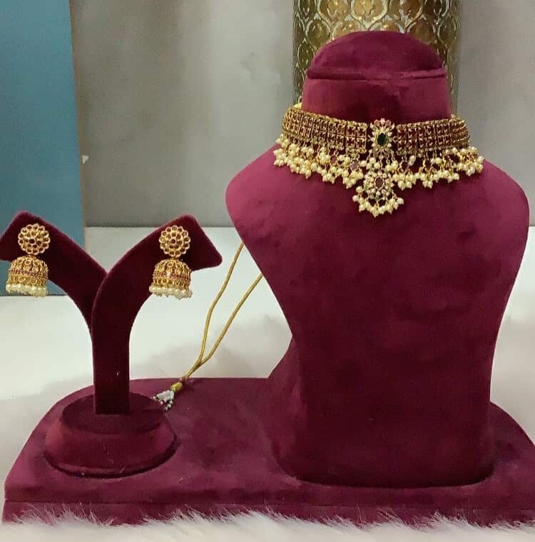 Red South indian choker