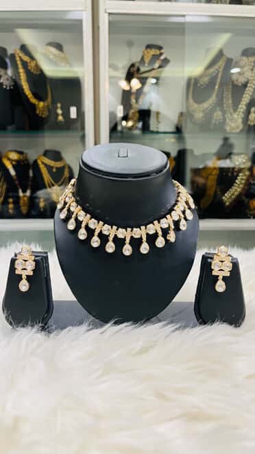 Pachi kundan small set 
