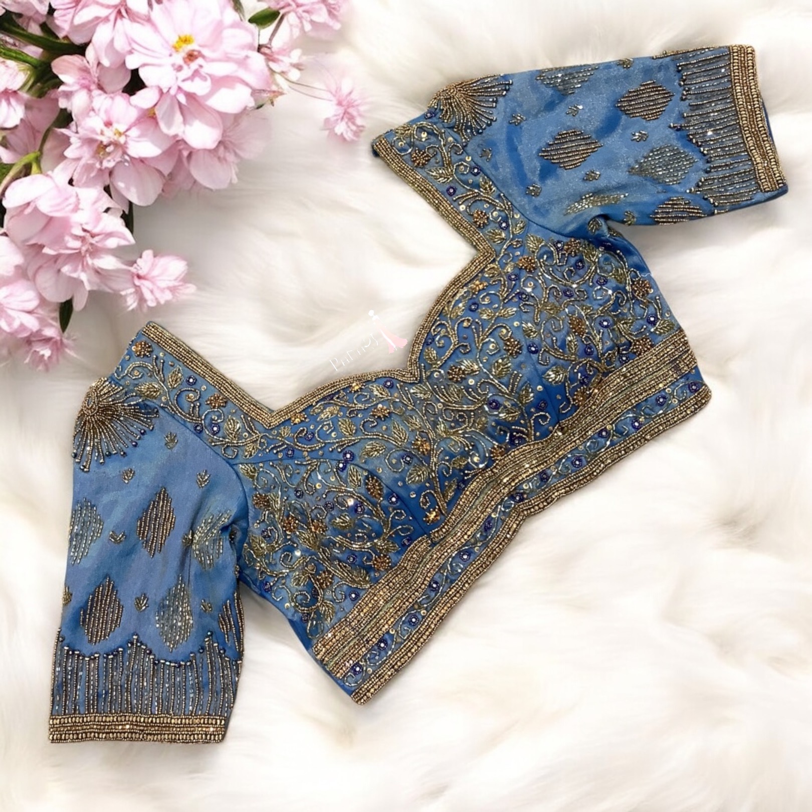Blue Work Blouse 