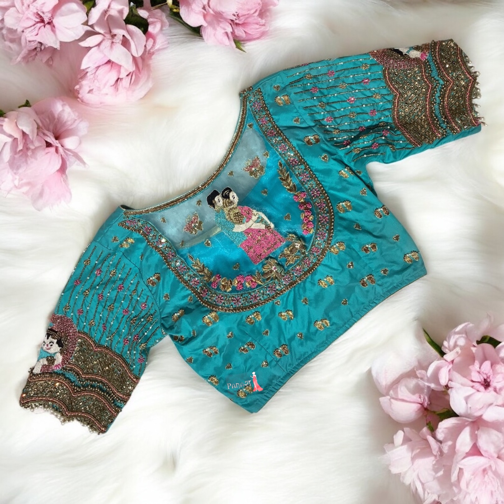 Rama Green Maternity Blouse