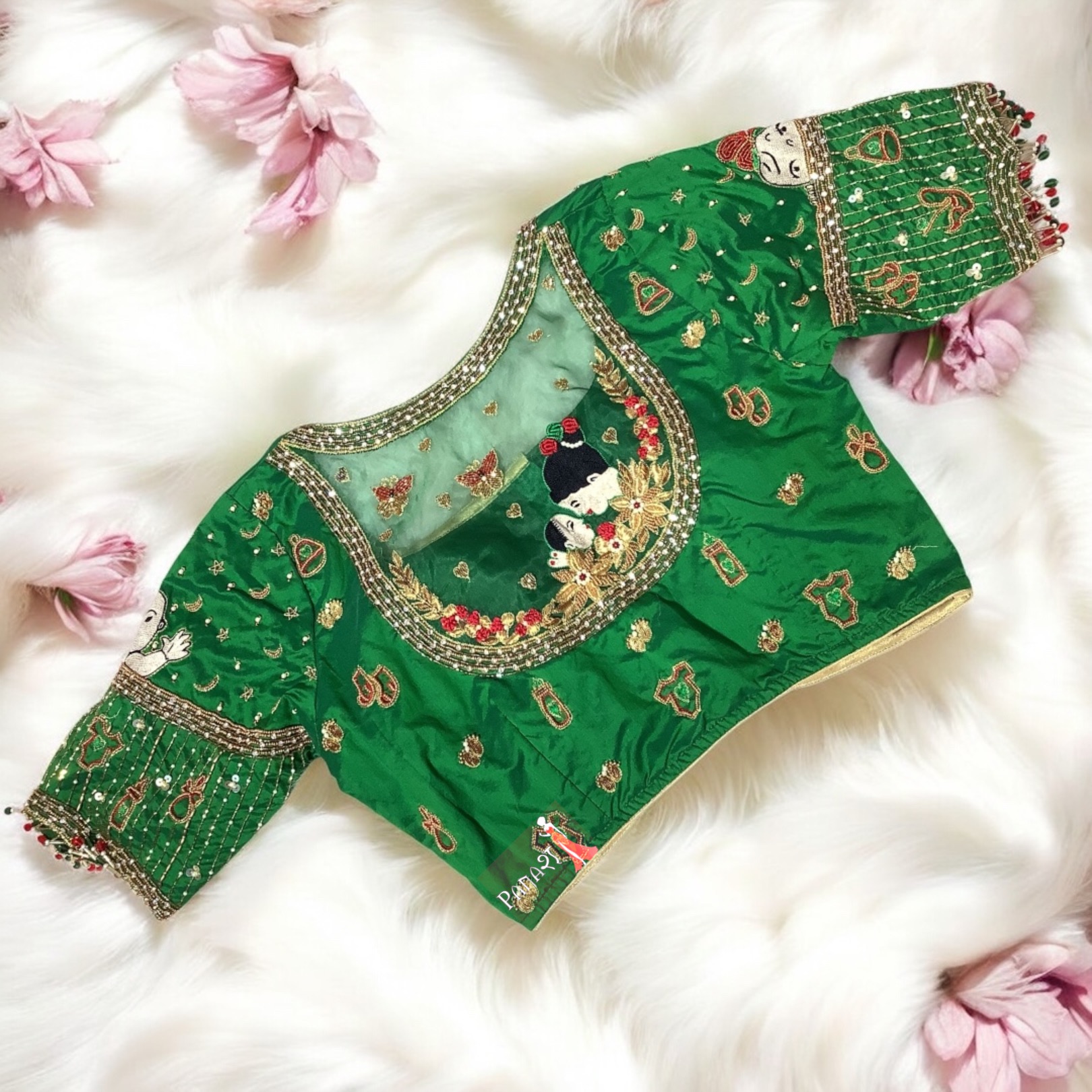 Green Maternity Blouse