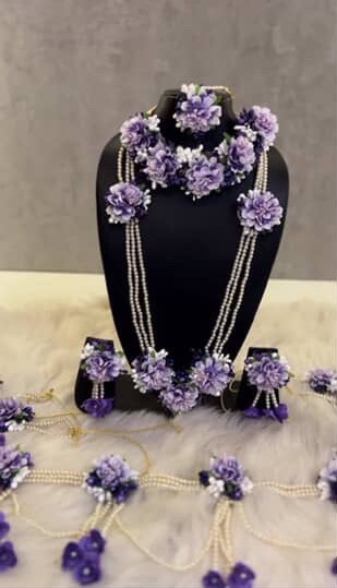 Lavender floral jewellery 