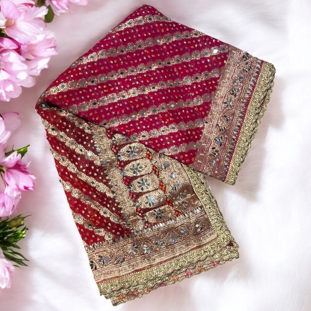 Shaded Handwork Duptta 