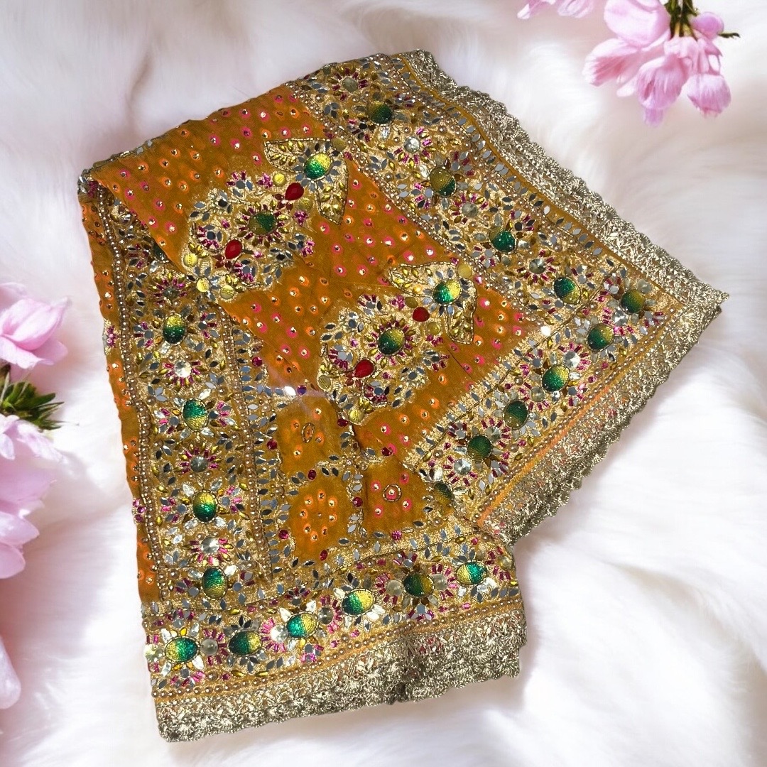 Yellow Handwork Duptta 
