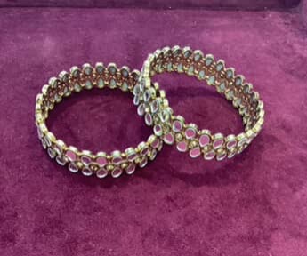 Kundan bangles 