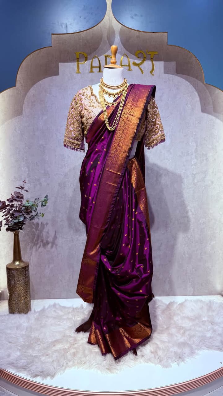 Wine saree 