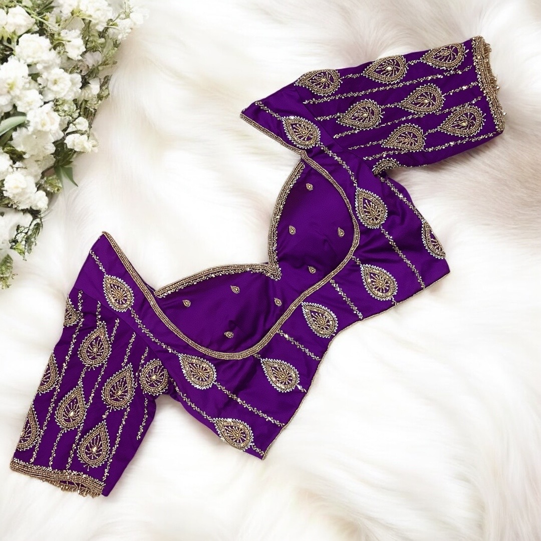Purple Work Blouse 