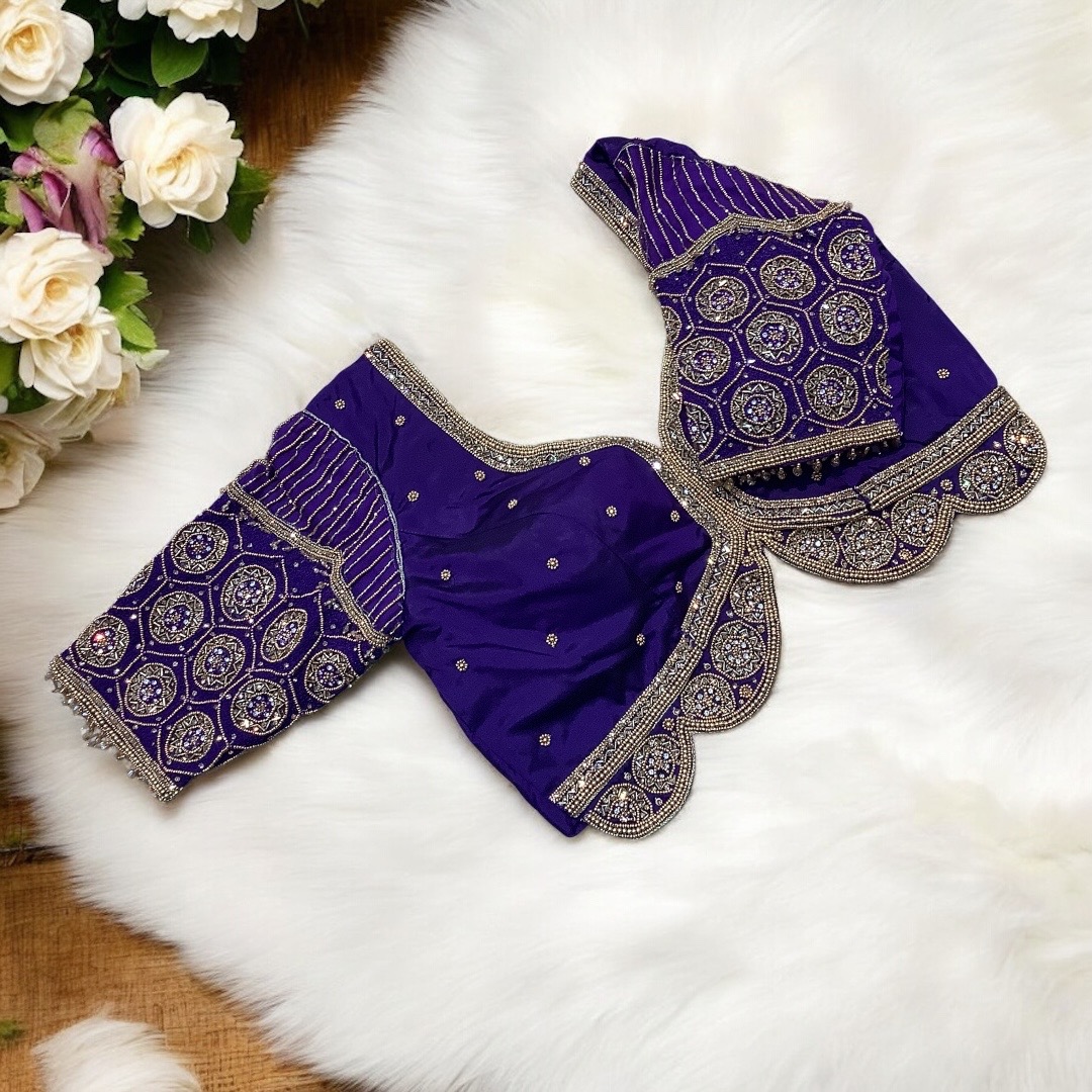 Purple Work Blouse 