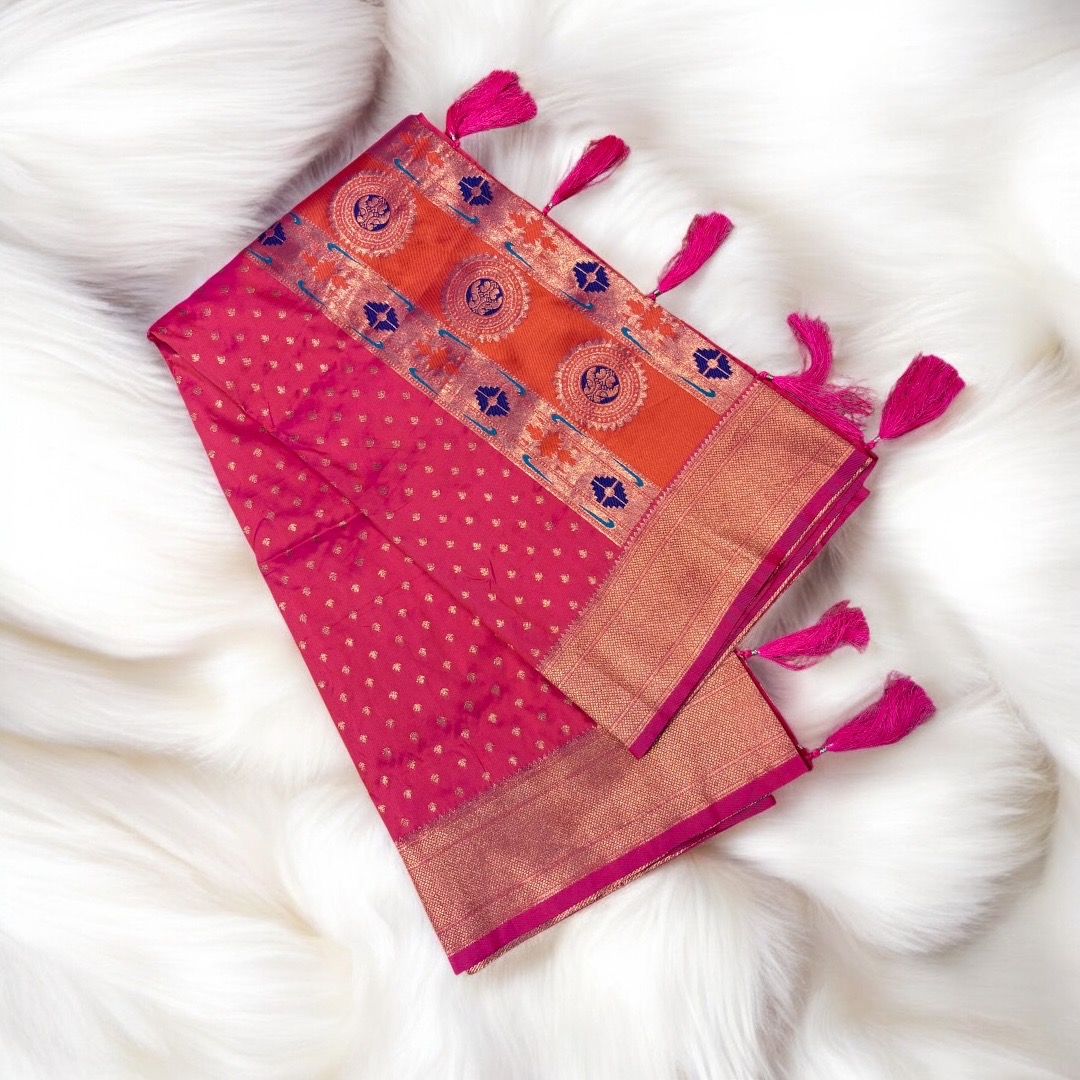Pink Light paithani shela 