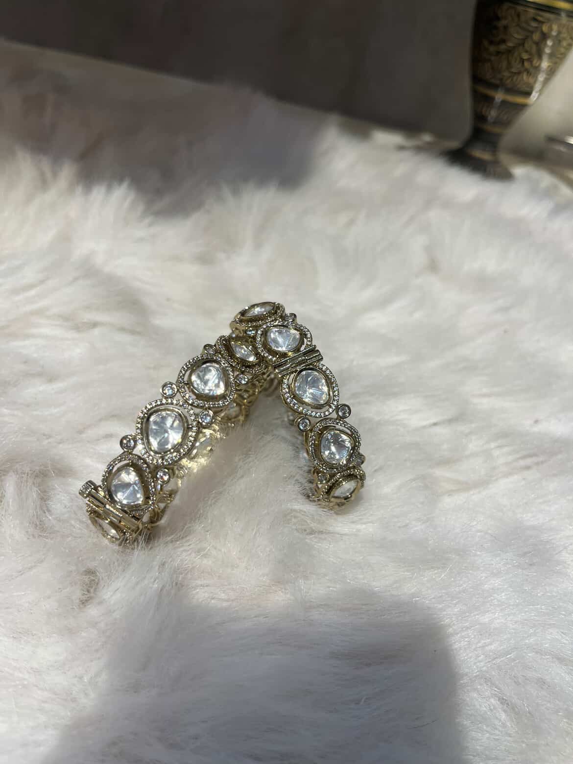 Kundan bangles