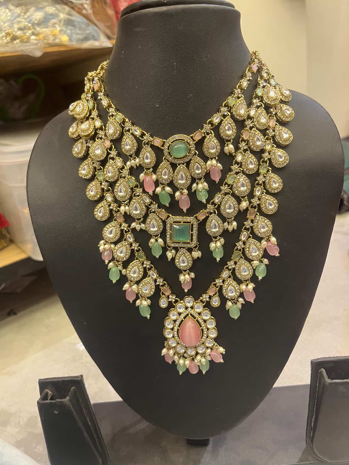 Multi colour Kundan set 