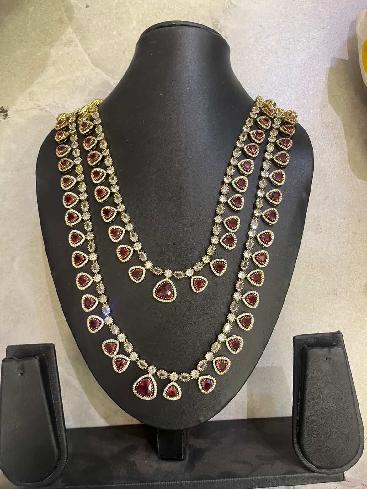 Red Kundan set 
