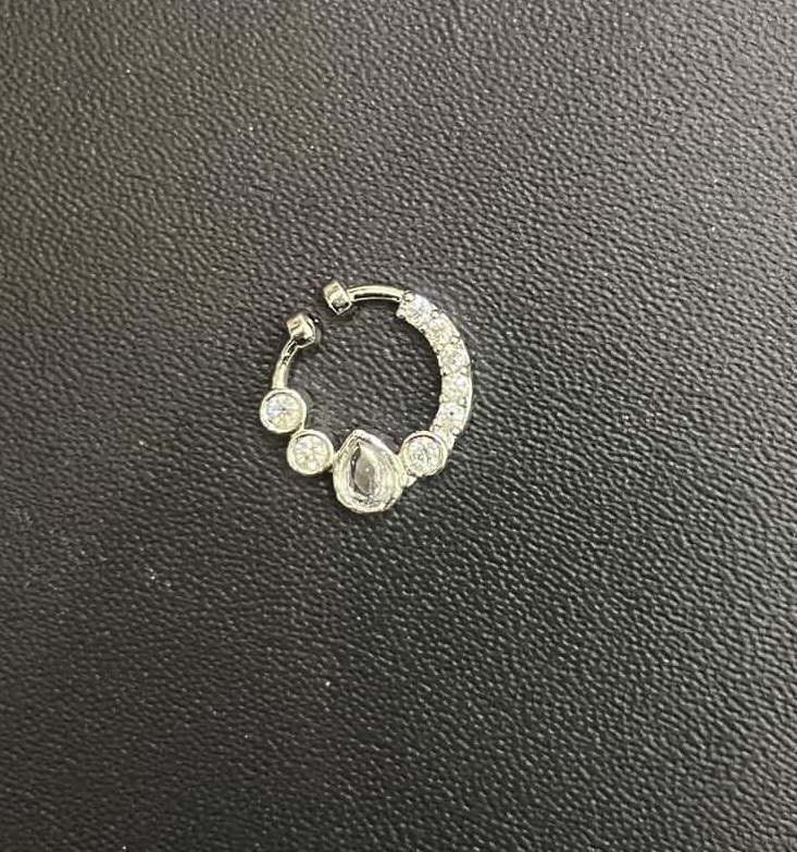 Silver nosepin