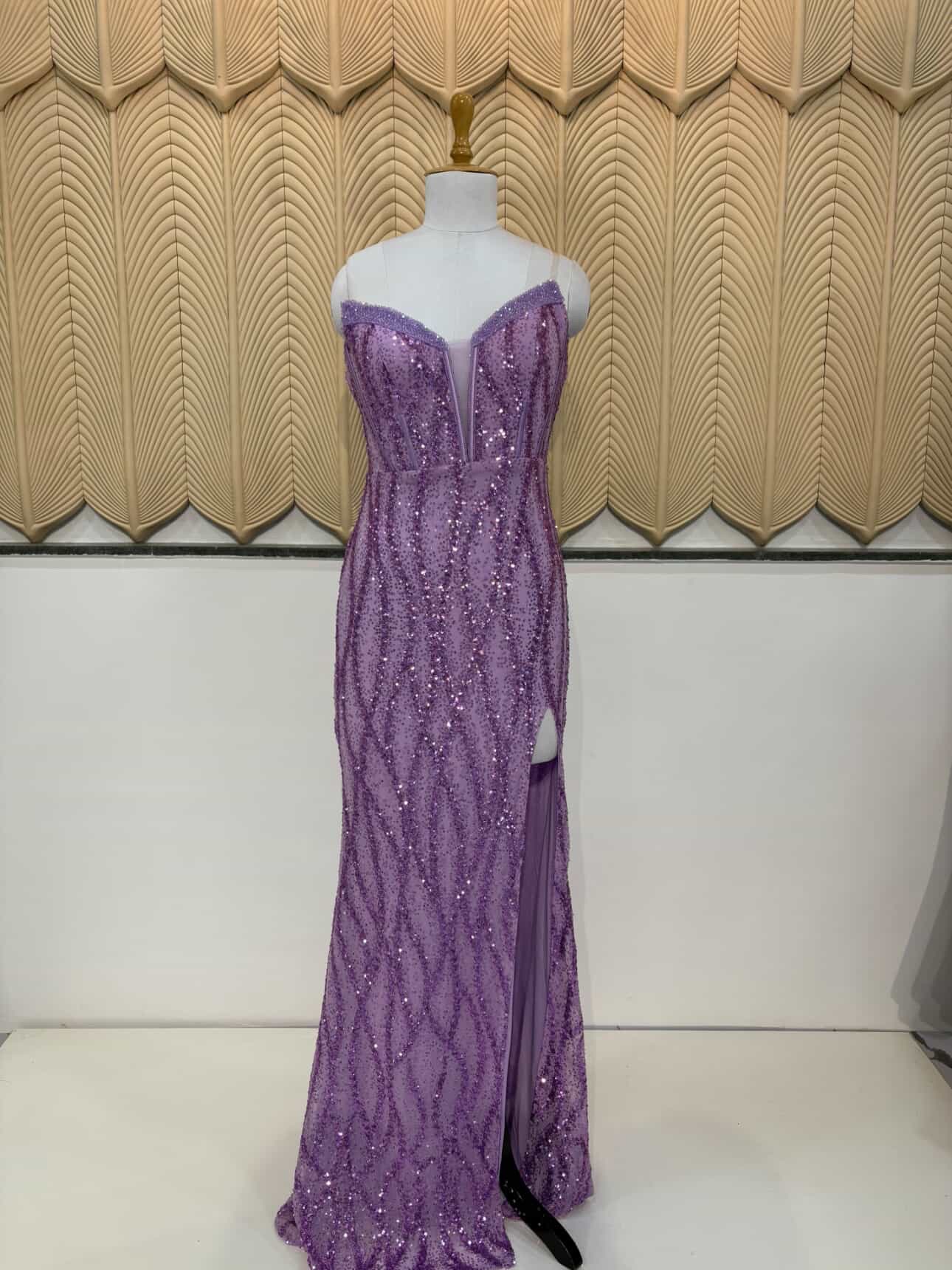 Lavender sequins bodycon 