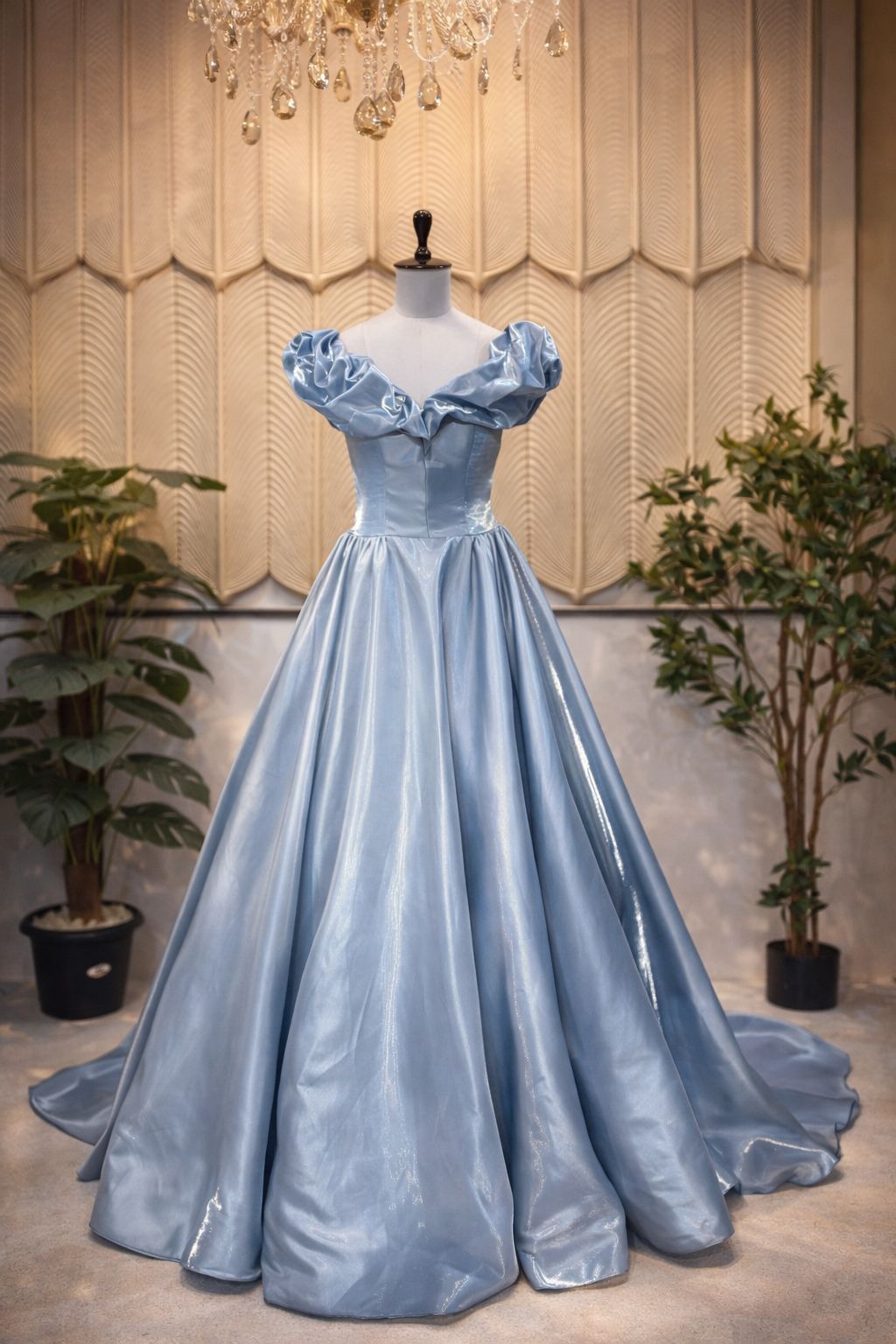 Blue Ball Gown