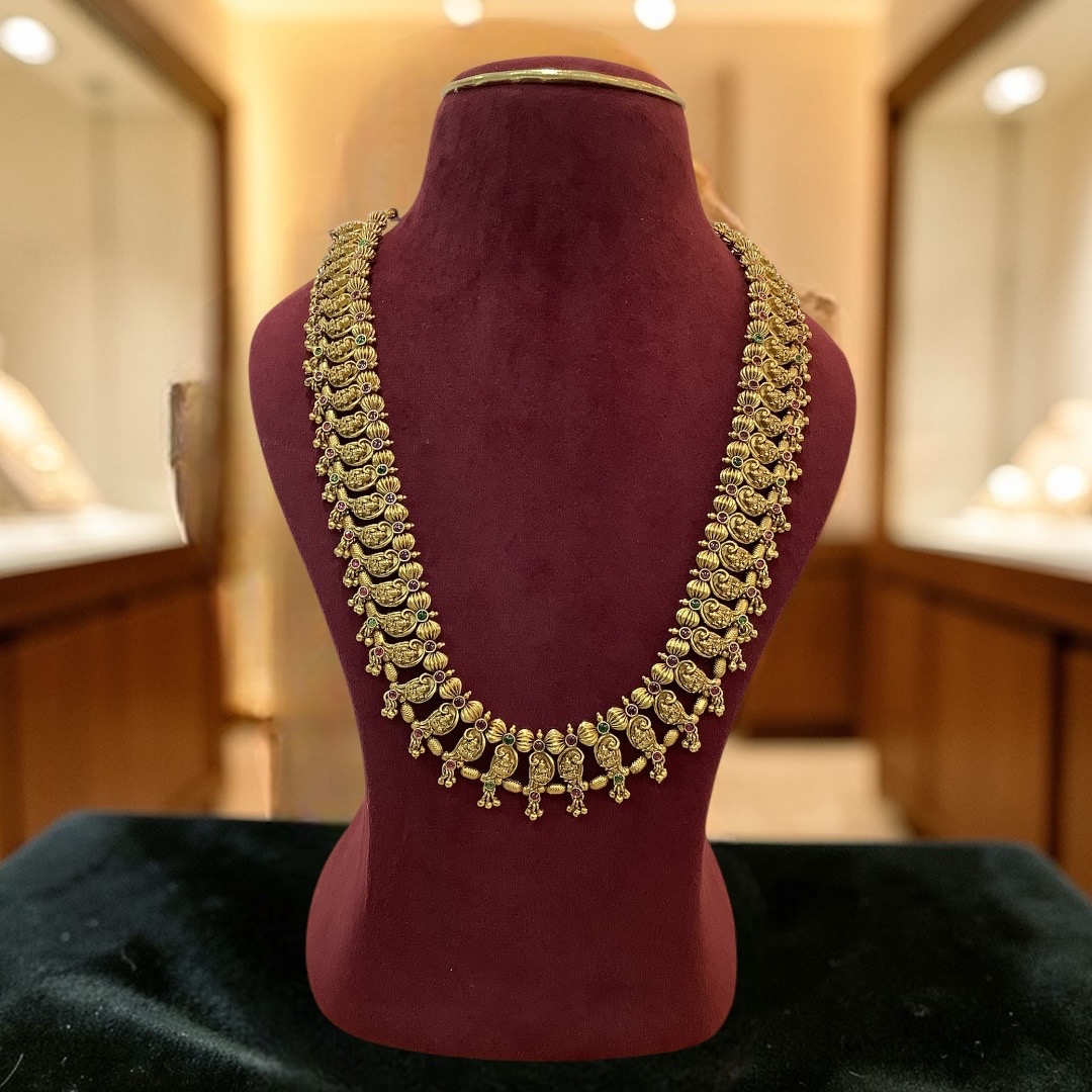 Copper  kolhapuri choker 