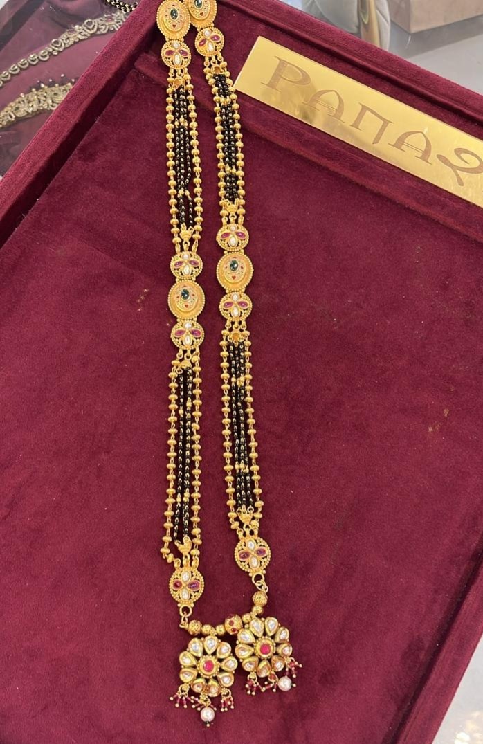 Rajwadi mangalsutra 
