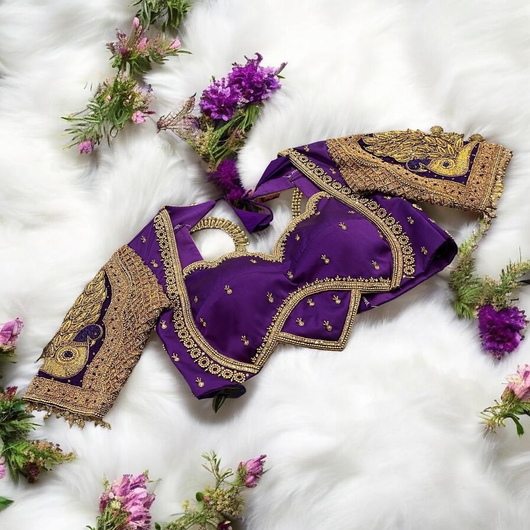 Purple Work Blouse 
