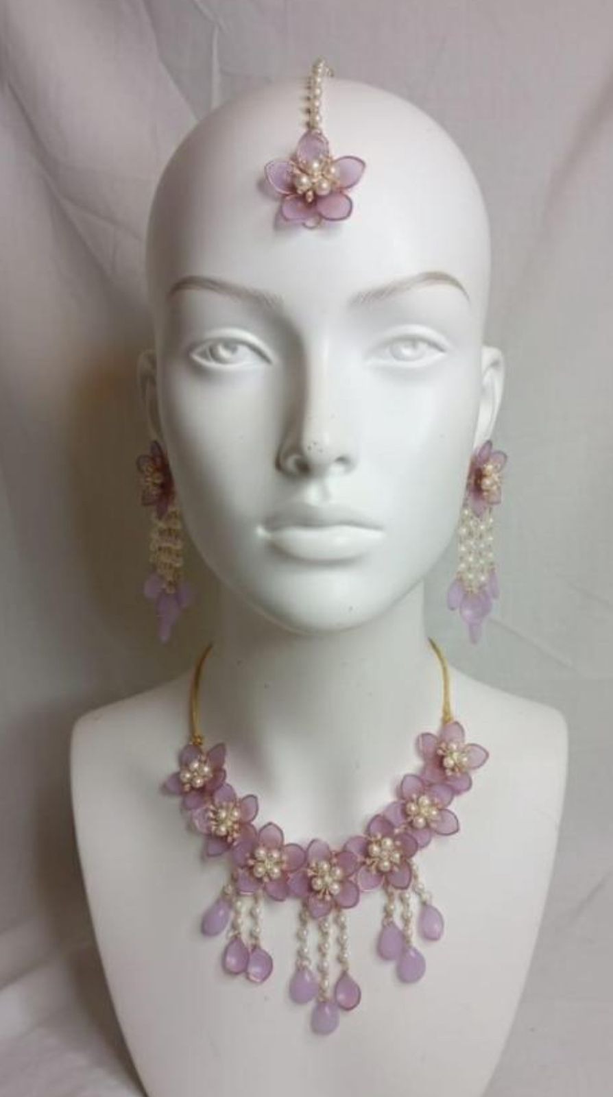 Lavender floral jewellery 