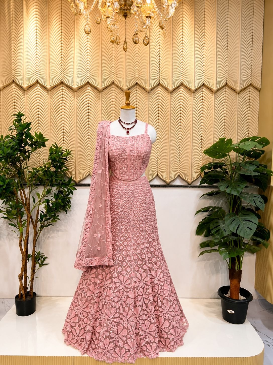 Onion pink corset  fishcut 