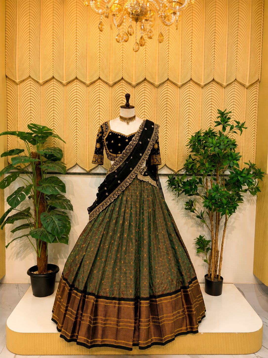 Green And Black Southindian