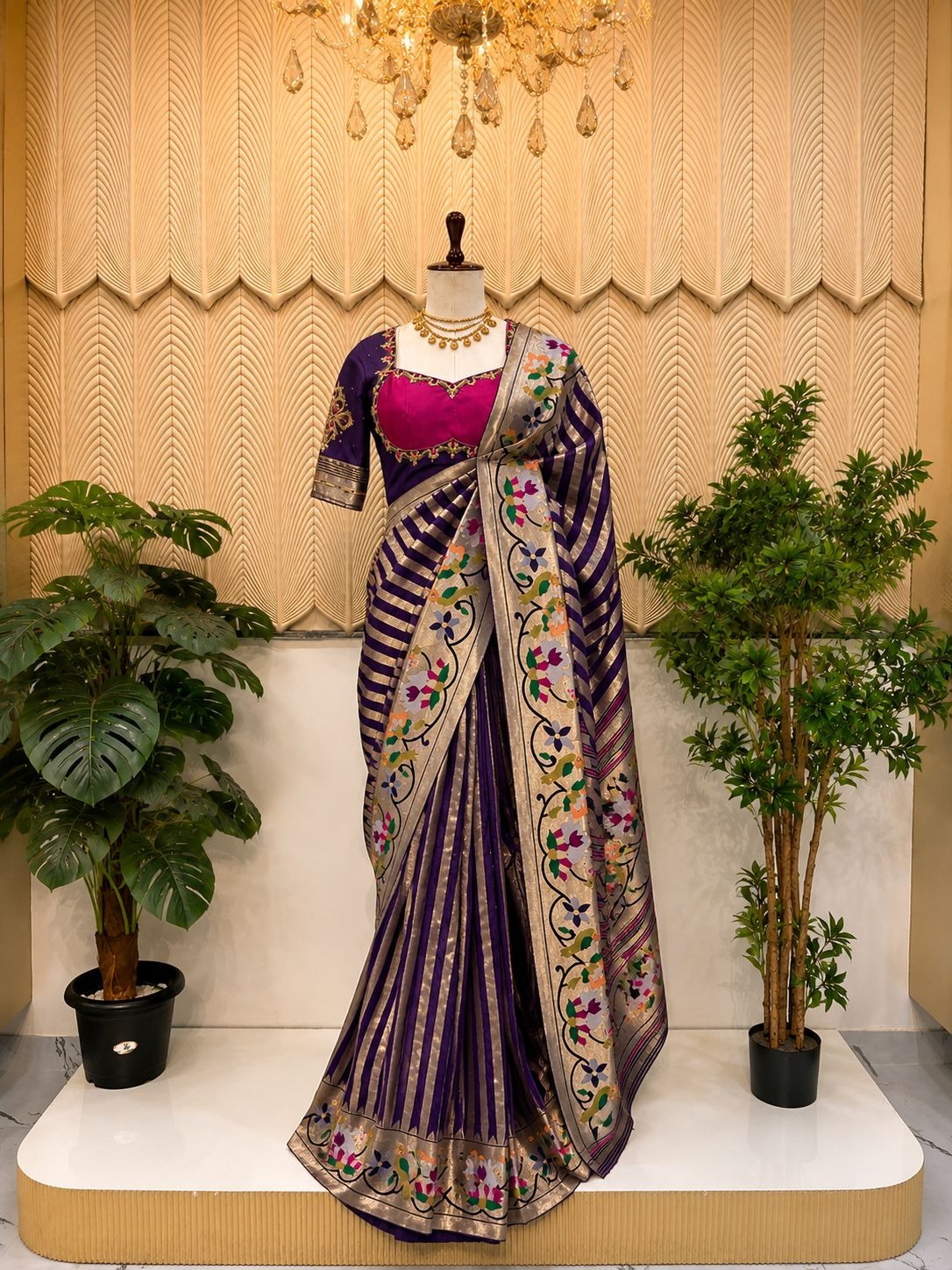 Purple Saree 