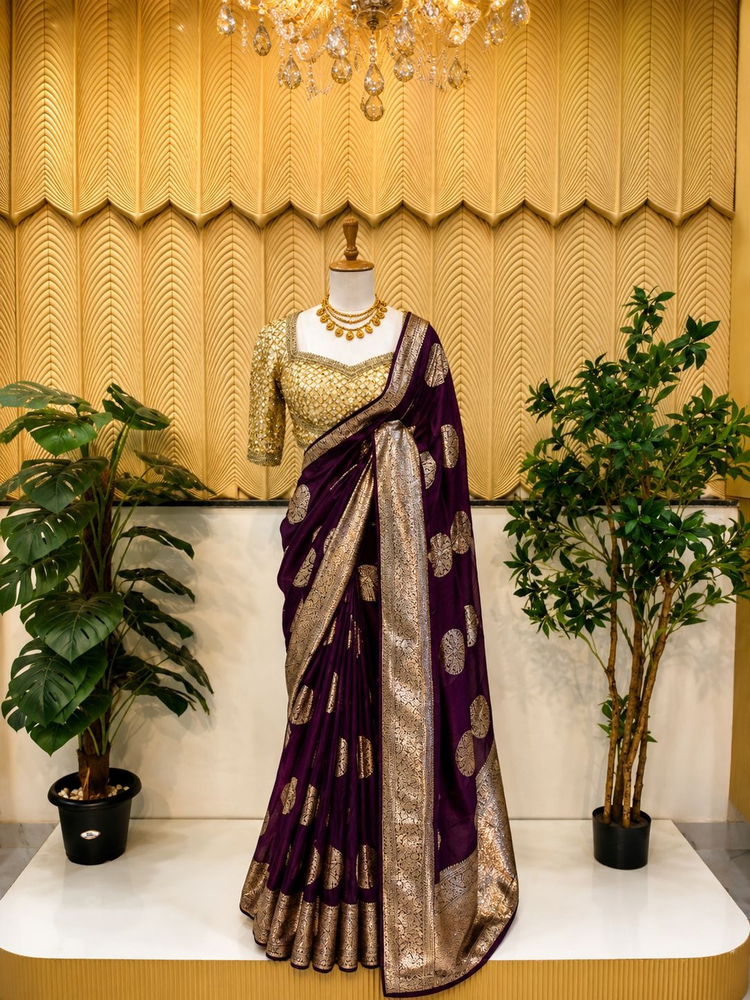 Purple Saree 