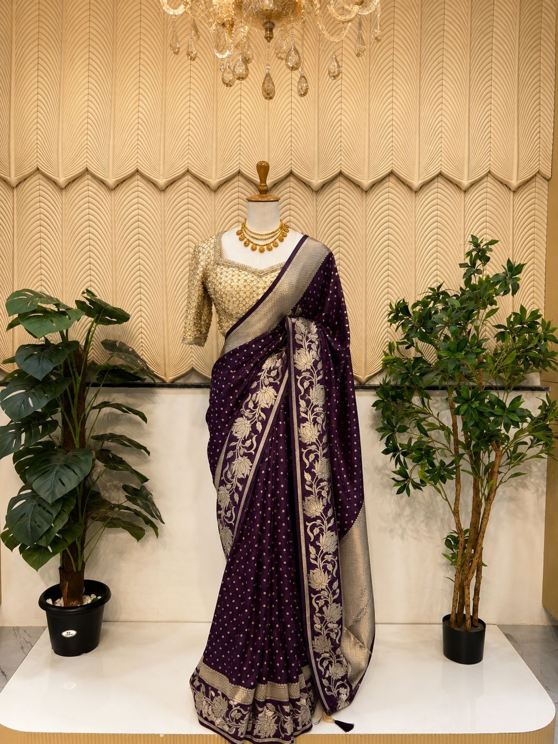 Purple Saree 
