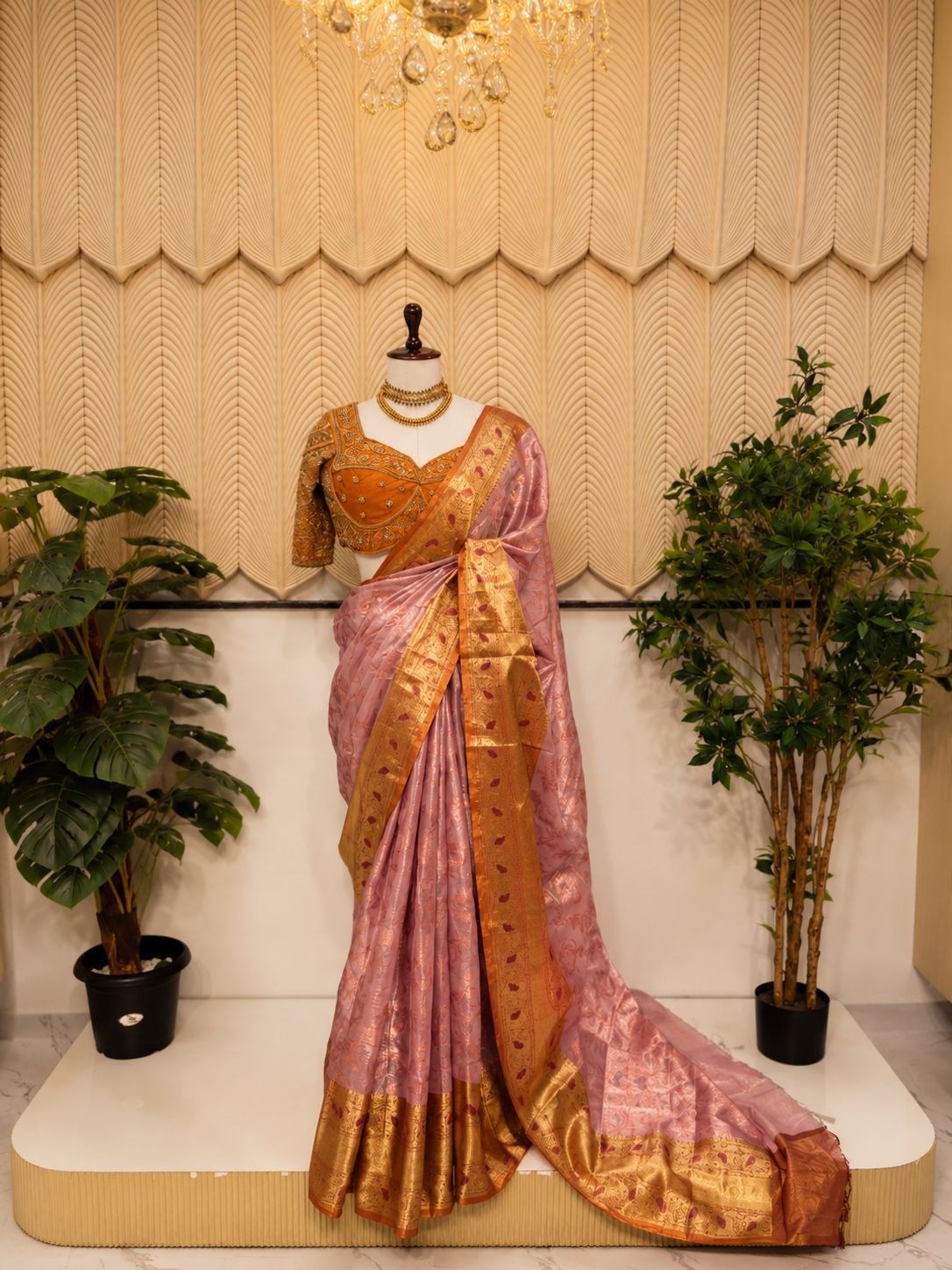 pink saree 