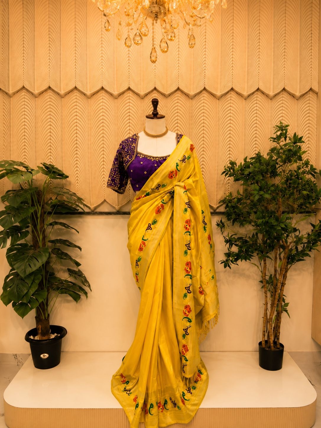 Yellow saree 