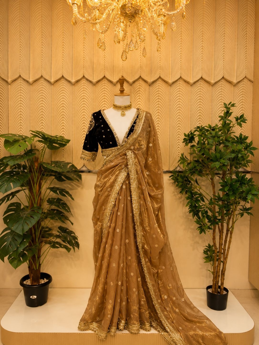 Golden saree 