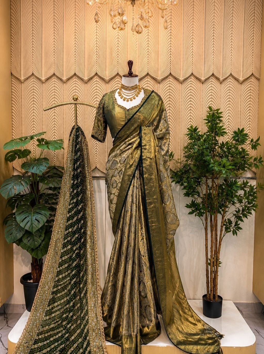 Green south indian saree