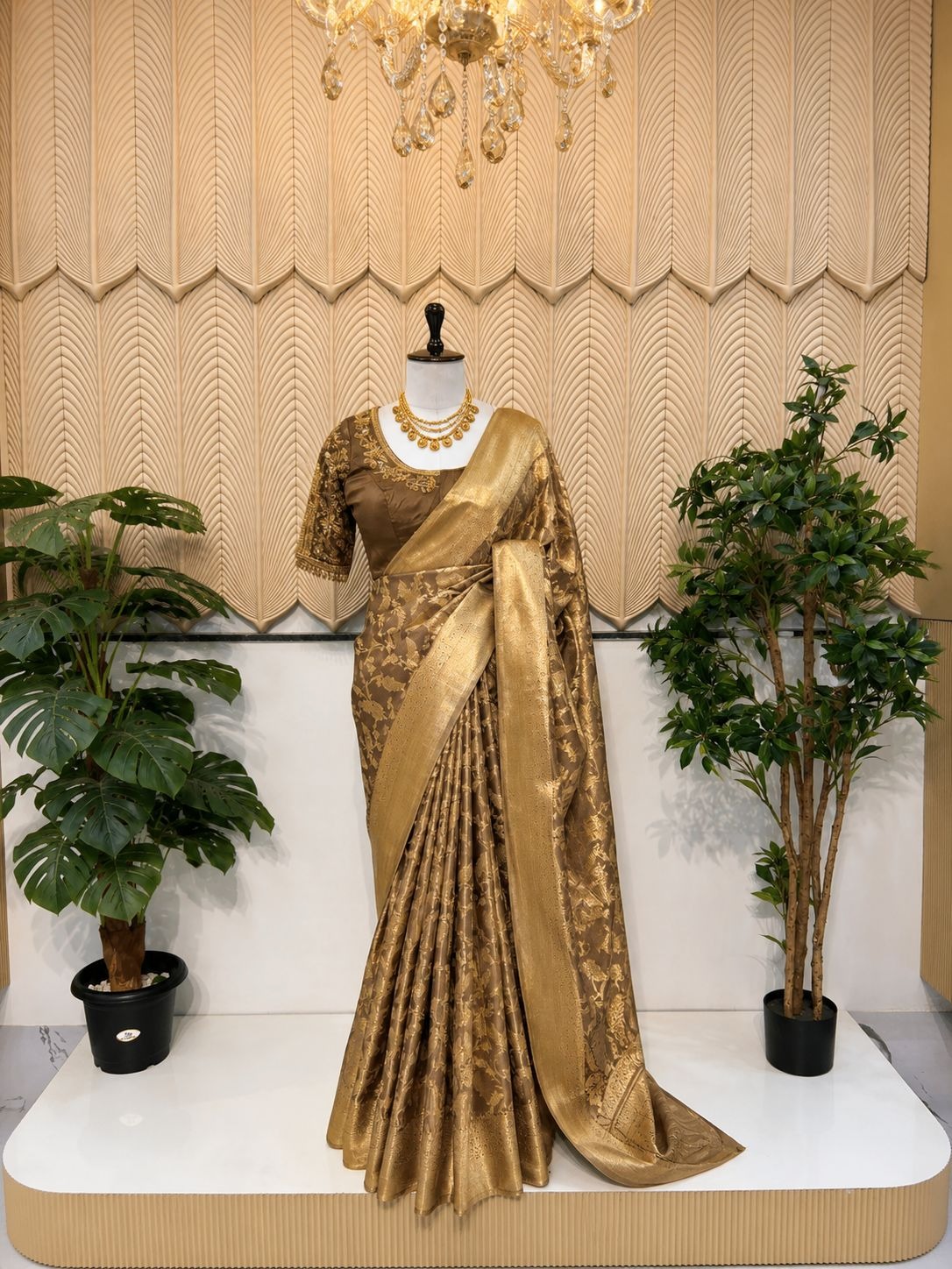Golden Saree