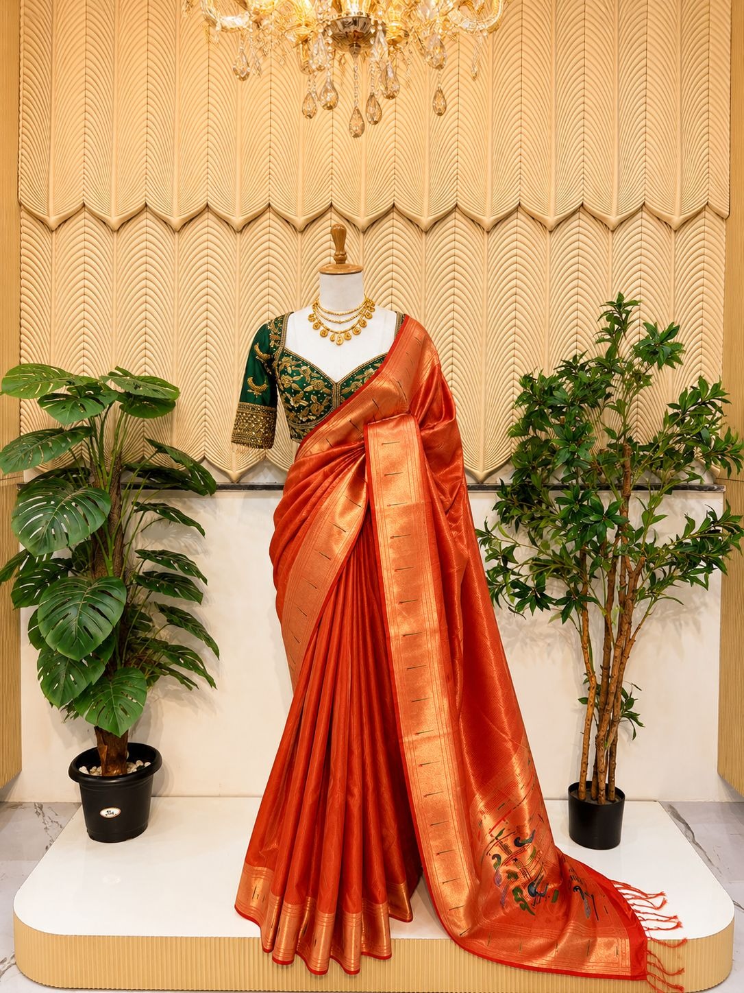 Orange Saree