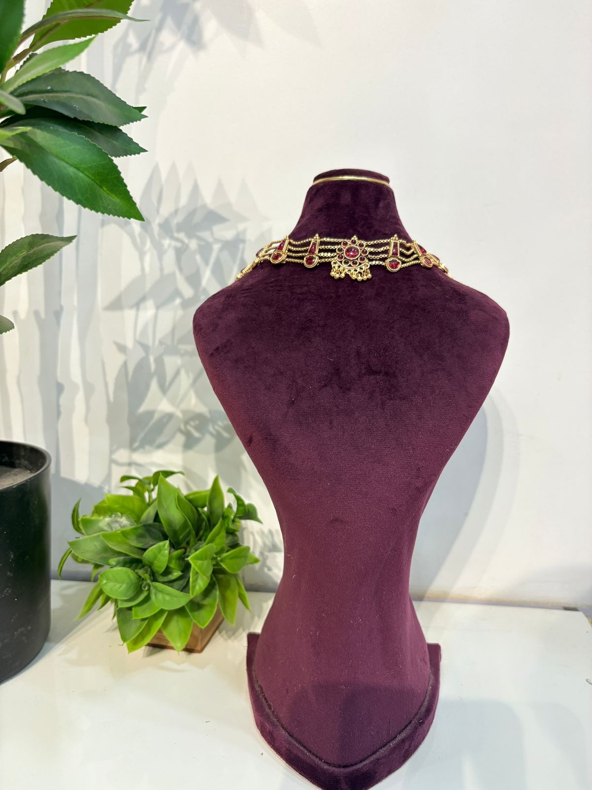 Red copper Choker