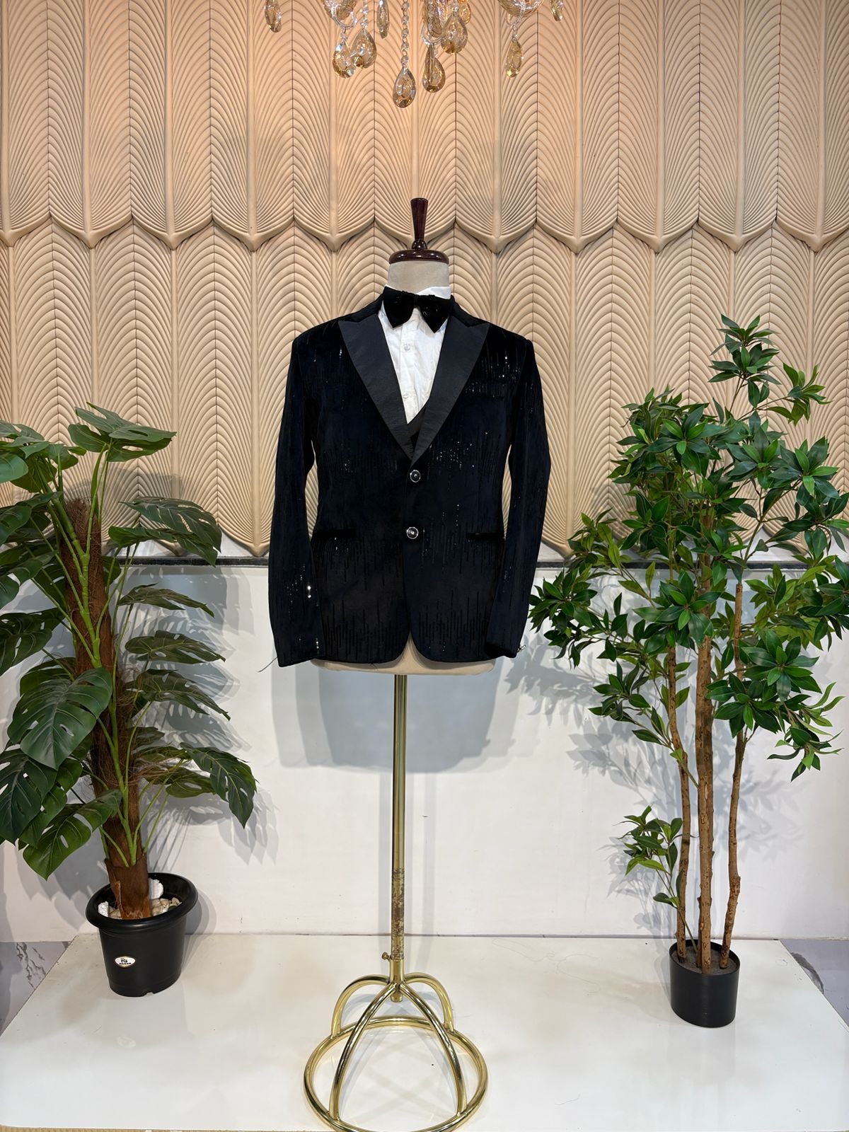 Black Glitter Tuxedo 38