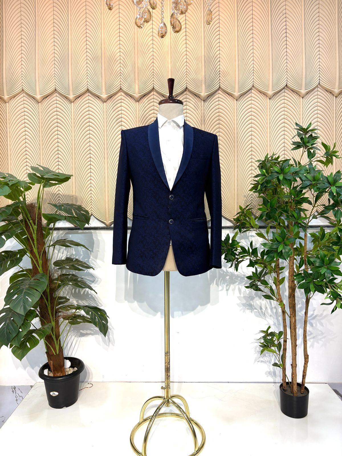 Blue Arman Tuxedo Blazer 38