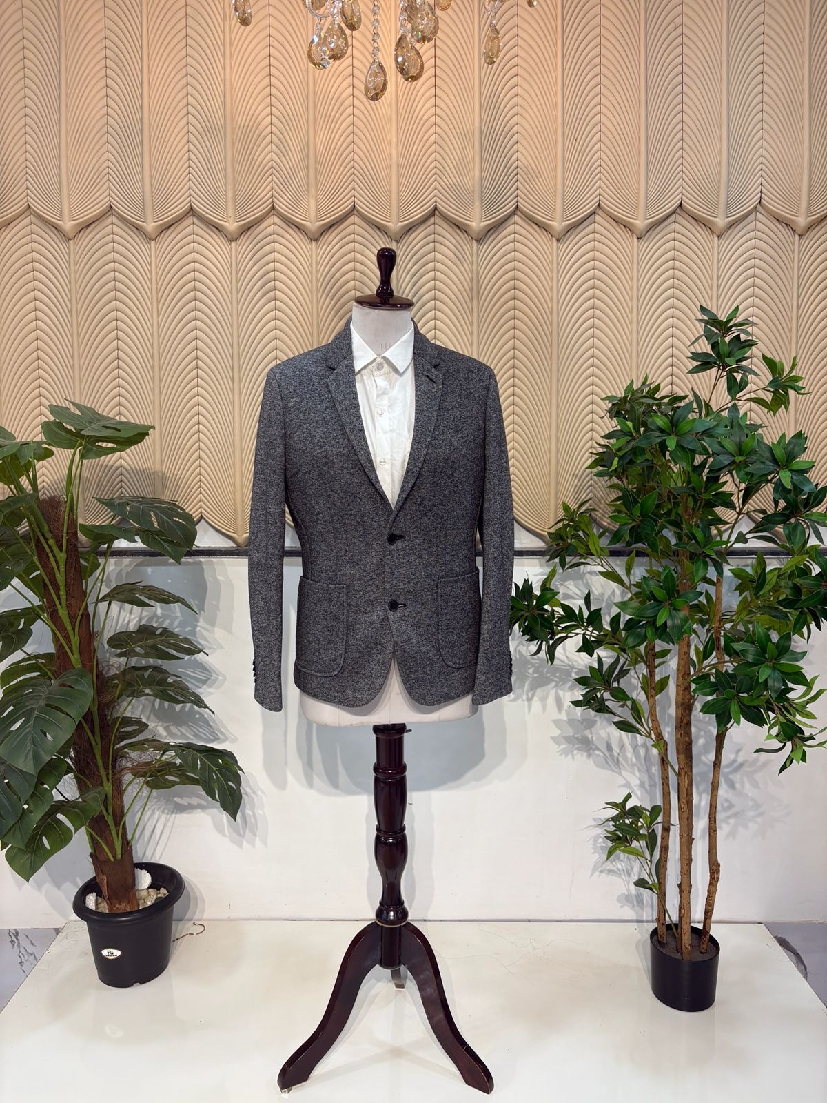 Grey Casual Blazer 38