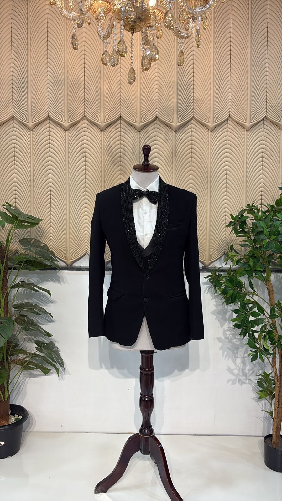 Black collar Zari work 36