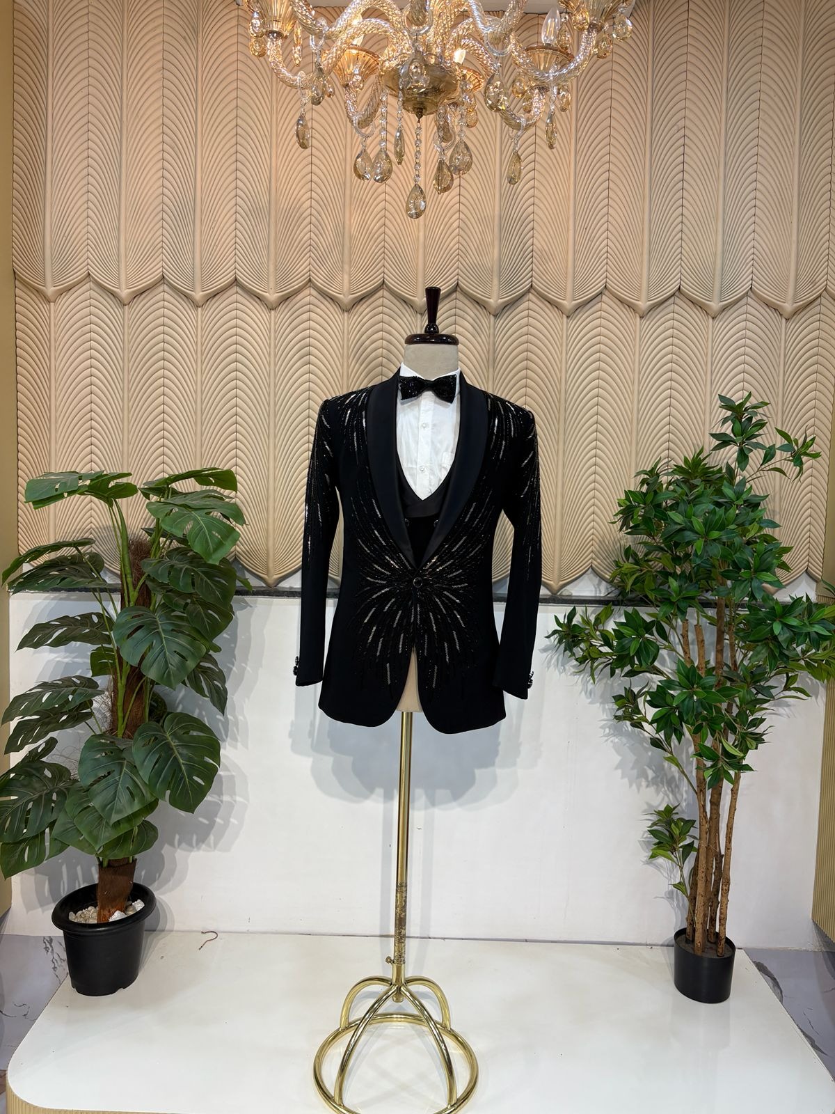 silver full work tuxedo 40