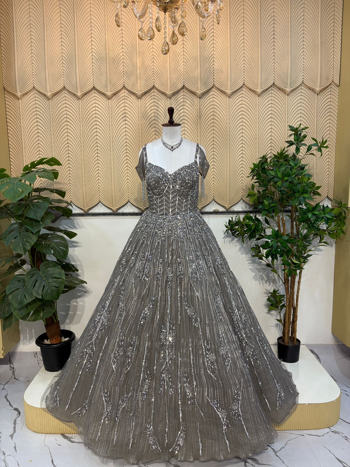 Grey Ball Gown